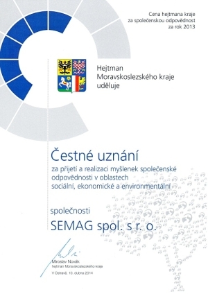 OCENĚNÍ HEJTMANA KRAJE